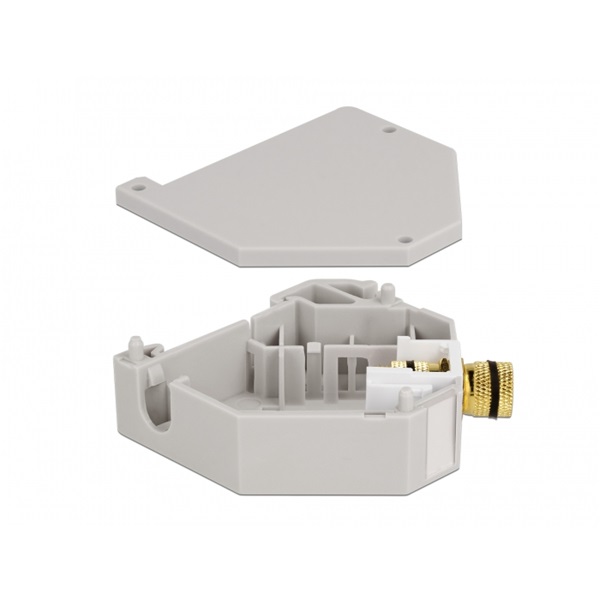Delock 87162 Keystone hangszóró kábel DIN sínre szerelhető adapter