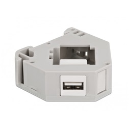 Delock 87163 Keystone USB-A 2.0 anya - anya DIN sínre szerelhető adapter