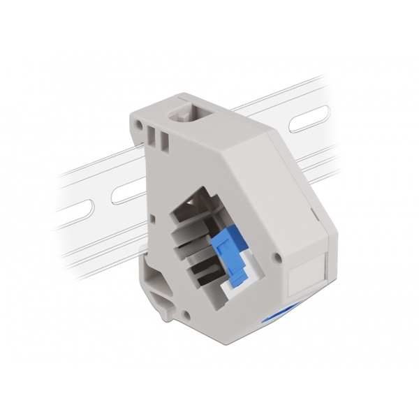 Delock 87164 Keystone SC Simplex anya kék DIN sínre szerelhető adapter