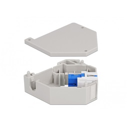 Delock 87164 Keystone SC Simplex anya kék DIN sínre szerelhető adapter