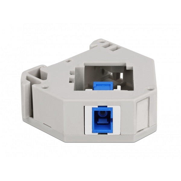Delock 87164 Keystone SC Simplex anya kék DIN sínre szerelhető adapter