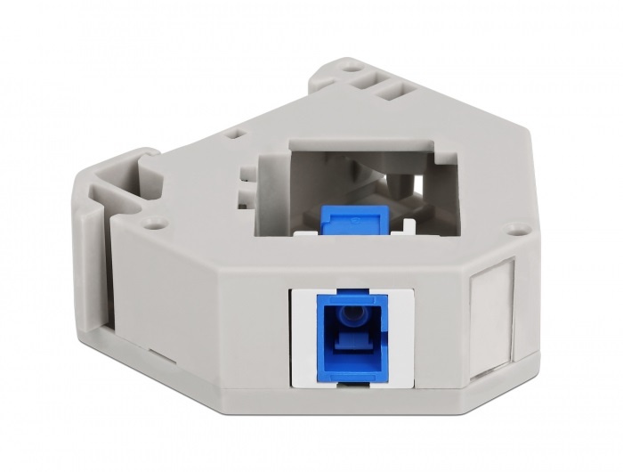 Delock 87164 Keystone SC Simplex anya kék DIN sínre szerelhető adapter