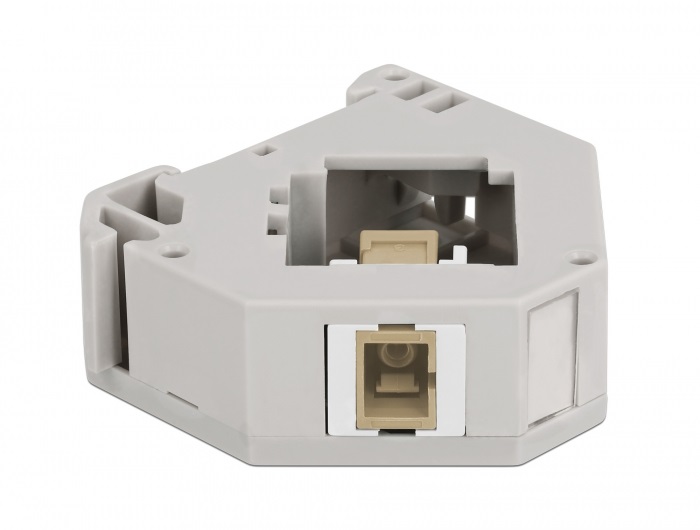 Delock 87167 Keystone SC Simplex anya bézs DIN sínre szerelhető adapter