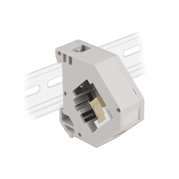 Delock 87167 Keystone SC Simplex anya bézs DIN sínre szerelhető adapter