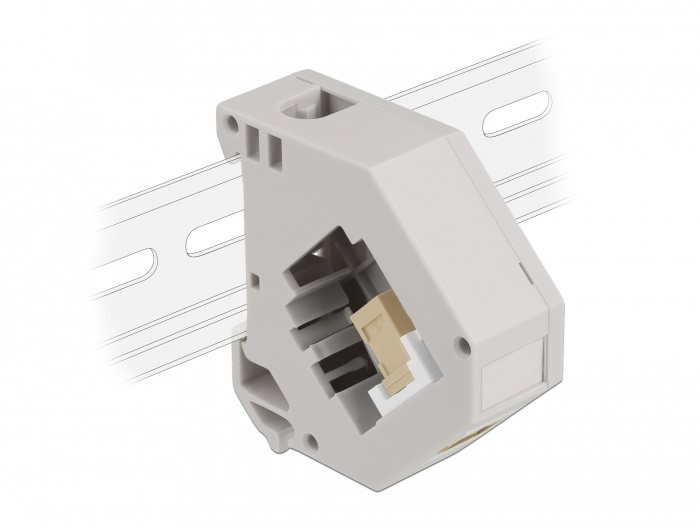 Delock 87167 Keystone SC Simplex anya bézs DIN sínre szerelhető adapter
