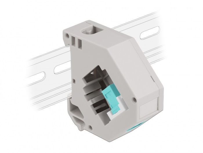 Delock 87173 Keystone SC Simplex anya vízkék DIN sínre szerelhető adapter