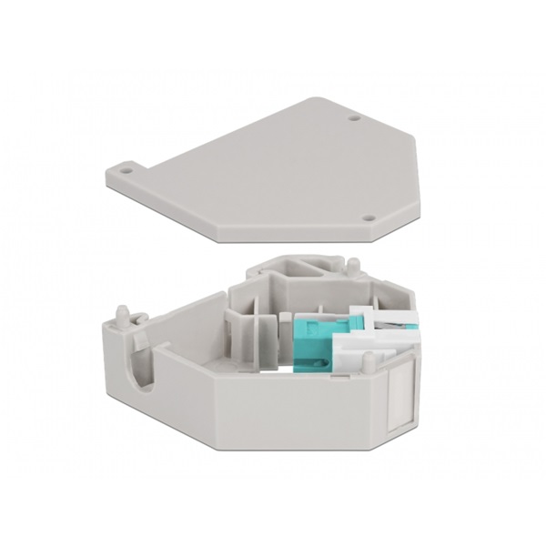 Delock 87173 Keystone SC Simplex anya vízkék DIN sínre szerelhető adapter