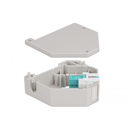Delock 87173 Keystone SC Simplex anya vízkék DIN sínre szerelhető adapter