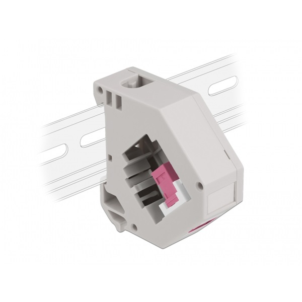 Delock 87182 Keystone SC Simplex anya ibolya DIN sínre szerelhető adapter