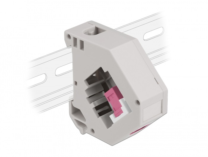 Delock 87182 Keystone SC Simplex anya ibolya DIN sínre szerelhető adapter