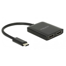 Delock 87719 USB Type-C (DP alternatív mód) - 2xHDMI 4K adapter