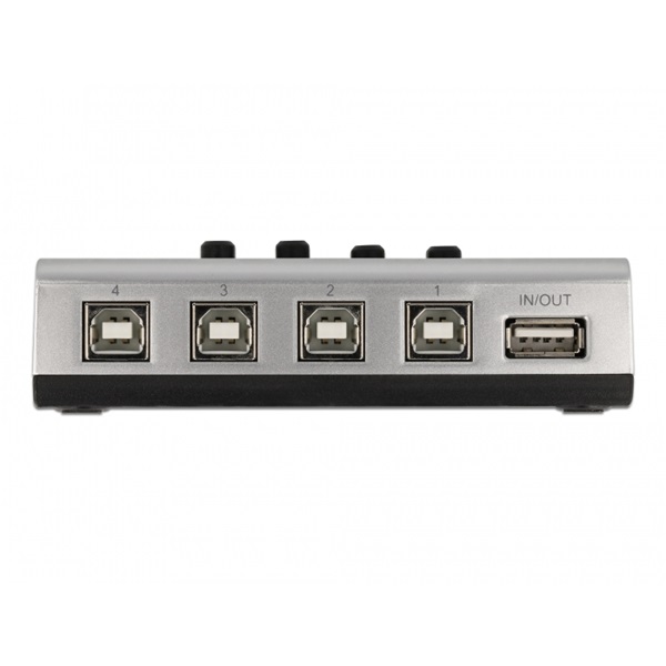 Delock 87763 4xUSB-B anya - 1xUSB-A 2.0 anya manuális kétirányú switch