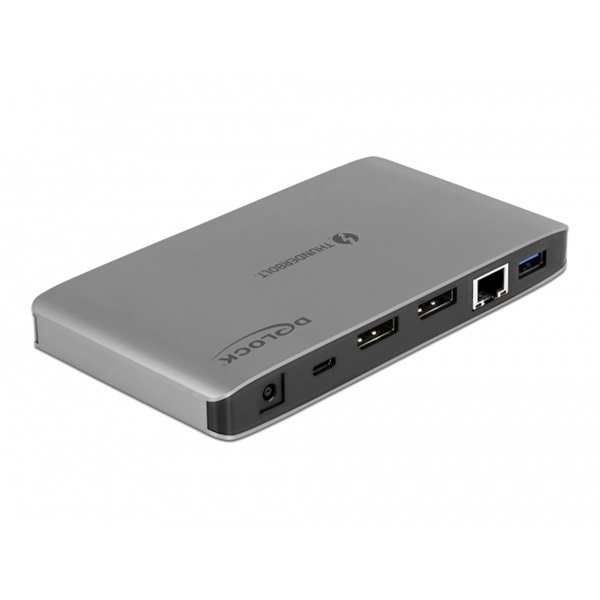 Delock 87777 Thunderbolt3 8K - Dual DisplayPort/USB3.2/LAN/SD/Jack/PD 3.0 dokkoló állomás