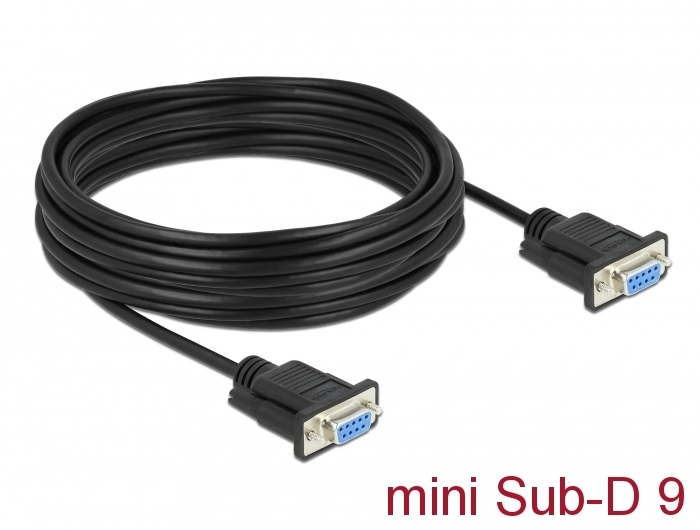 Delock 87783 10m RS-232 D-Sub 9 anya - anya CTS/RTS auto soros kábel