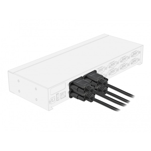 Delock 87783 10m RS-232 D-Sub 9 anya - anya CTS/RTS auto soros kábel