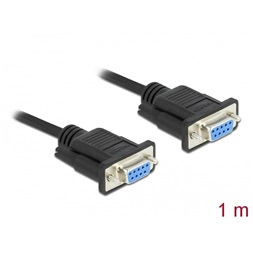 Delock 87786 1m RS-232 D-Sub 9 anya - anya CTS/RTS auto soros kábel