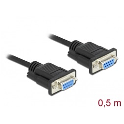 Delock 87788 50cm RS-232 D-Sub 9 anya - anya CTS/RTS auto soros kábel