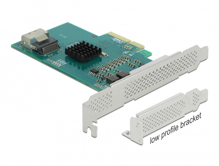 Delock 89051 4xSATA 6Gb/s RAID/HyperDuo low profile PCI Express kártya