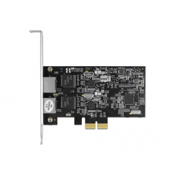 Delock 89530 2 portos 2,5Gbps Gigabit LAN PCI Express x2 hálózati kártya