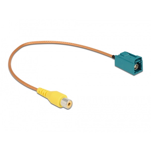 Delock 90008 32cm FAKRA Z anya - RCA anya RG-179 kábel