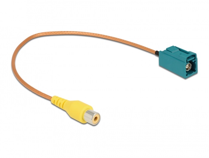 Delock 90008 32cm FAKRA Z anya - RCA anya RG-179 kábel