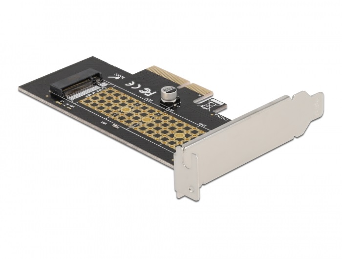 Delock 90047 M.2 NVMe M-key 80mm low profile PCI Express x4 adapter