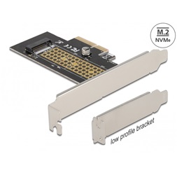Delock 90047 M.2 NVMe M-key 80mm low profile PCI Express x4 adapter