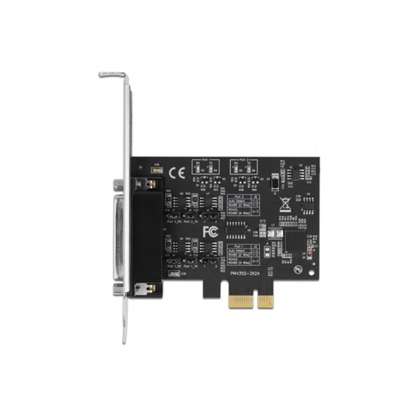 Delock 90048 2xRS-422/485 soros csatlakozó 15kV ESD védett PCI Express Kártya