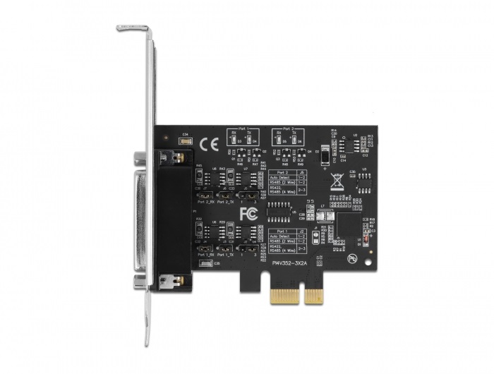 Delock 90048 2xRS-422/485 soros csatlakozó 15kV ESD védett PCI Express Kártya