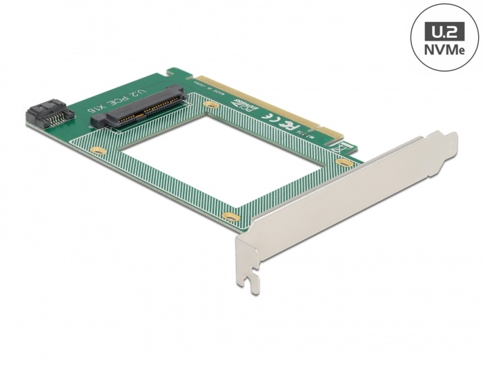 Delock 90051 1xbelső U.2 NVMe SFF-8639 PCI Express x16 kártya
