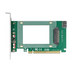 Delock 90051 1xbelső U.2 NVMe SFF-8639 PCI Express x16 kártya