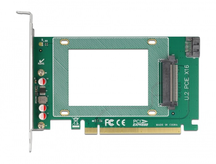 Delock 90051 1xbelső U.2 NVMe SFF-8639 PCI Express x16 kártya