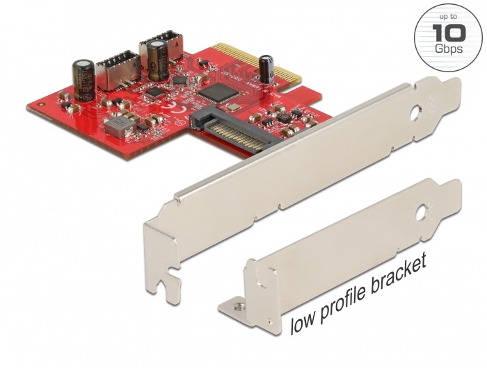 Delock 90058 2xbelső USB 3.2 Gen2 20 tűs anya PCI Express x4 kártya