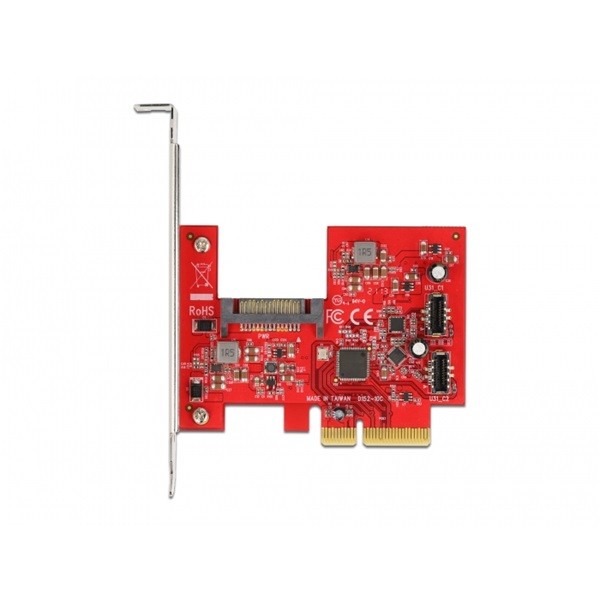 Delock 90058 2xbelső USB 3.2 Gen2 20 tűs anya PCI Express x4 kártya