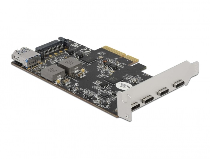 Delock 90059 4xUSB-C + 1xUSB-A 3.2 PCI Express x4 kártya