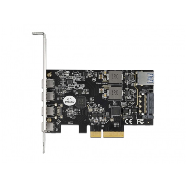 Delock 90059 4xUSB-C + 1xUSB-A 3.2 PCI Express x4 kártya