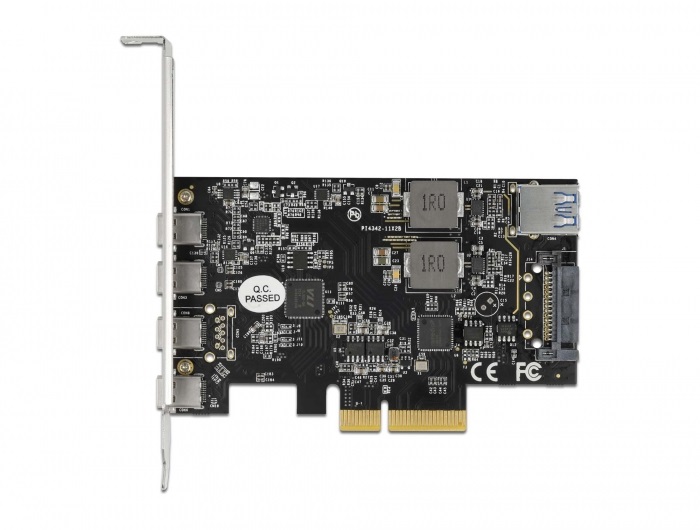 Delock 90059 4xUSB-C + 1xUSB-A 3.2 PCI Express x4 kártya