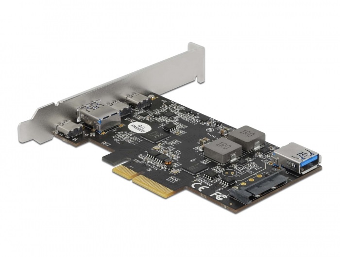 Delock 90060 3xUSB-C + 2xUSB-A 3.2 PCI Express x4 kártya