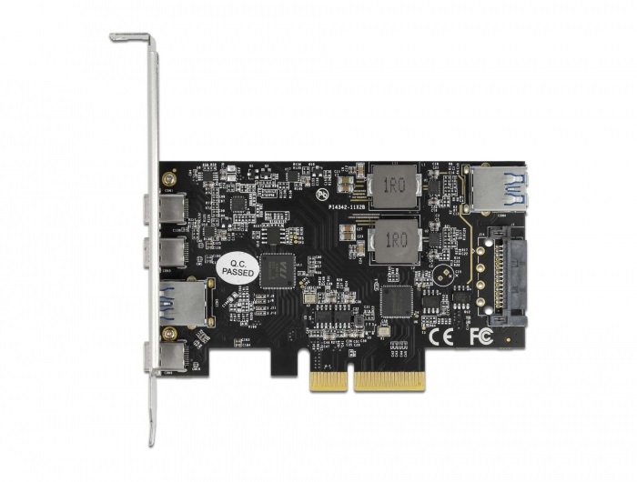 Delock 90060 3xUSB-C + 2xUSB-A 3.2 PCI Express x4 kártya