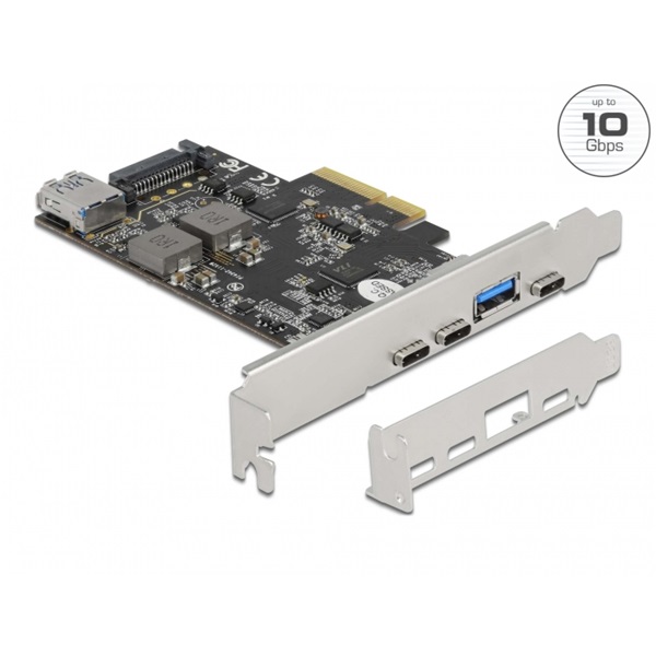 Delock 90060 3xUSB-C + 2xUSB-A 3.2 PCI Express x4 kártya