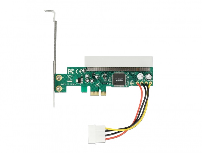 Delock 90062 1xPCI 32 Bit 5V ASM1083 chipsetes PCI Express x1 kártya