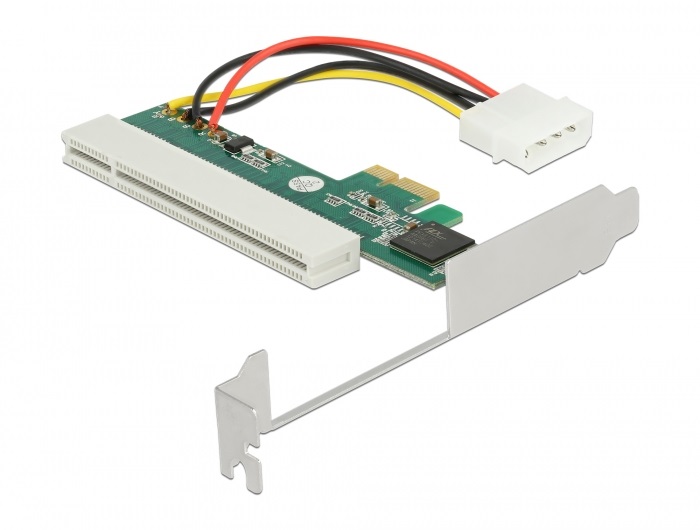 Delock 90063 1xPCI 32 Bit 5V PEX8112-AA66BI chipsetes PCI Express x1 kártya