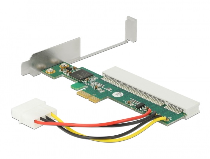 Delock 90063 1xPCI 32 Bit 5V PEX8112-AA66BI chipsetes PCI Express x1 kártya