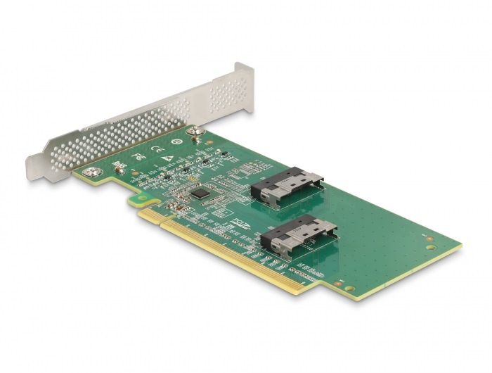 Delock 90077 4xSFF-8639 NVMe elágazó kábellel PCI Express 4.0 x16 kártya
