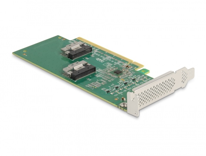 Delock 90077 4xSFF-8639 NVMe elágazó kábellel PCI Express 4.0 x16 kártya