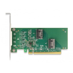 Delock 90077 4xSFF-8639 NVMe elágazó kábellel PCI Express 4.0 x16 kártya