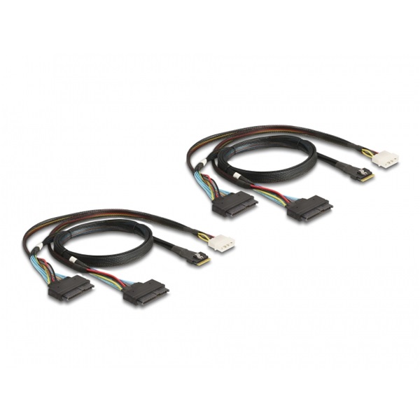 Delock 90077 4xSFF-8639 NVMe elágazó kábellel PCI Express 4.0 x16 kártya