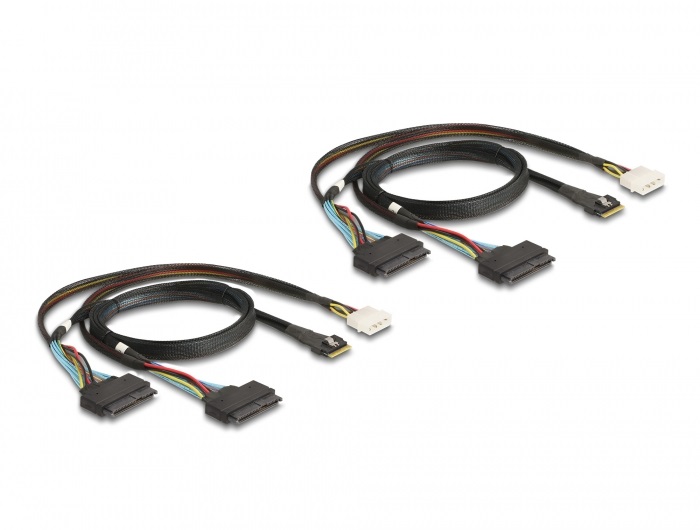 Delock 90077 4xSFF-8639 NVMe elágazó kábellel PCI Express 4.0 x16 kártya