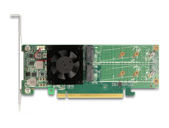 Delock 90078 4xbelső NVMe M.2 M-key PCI Express x16 kártya