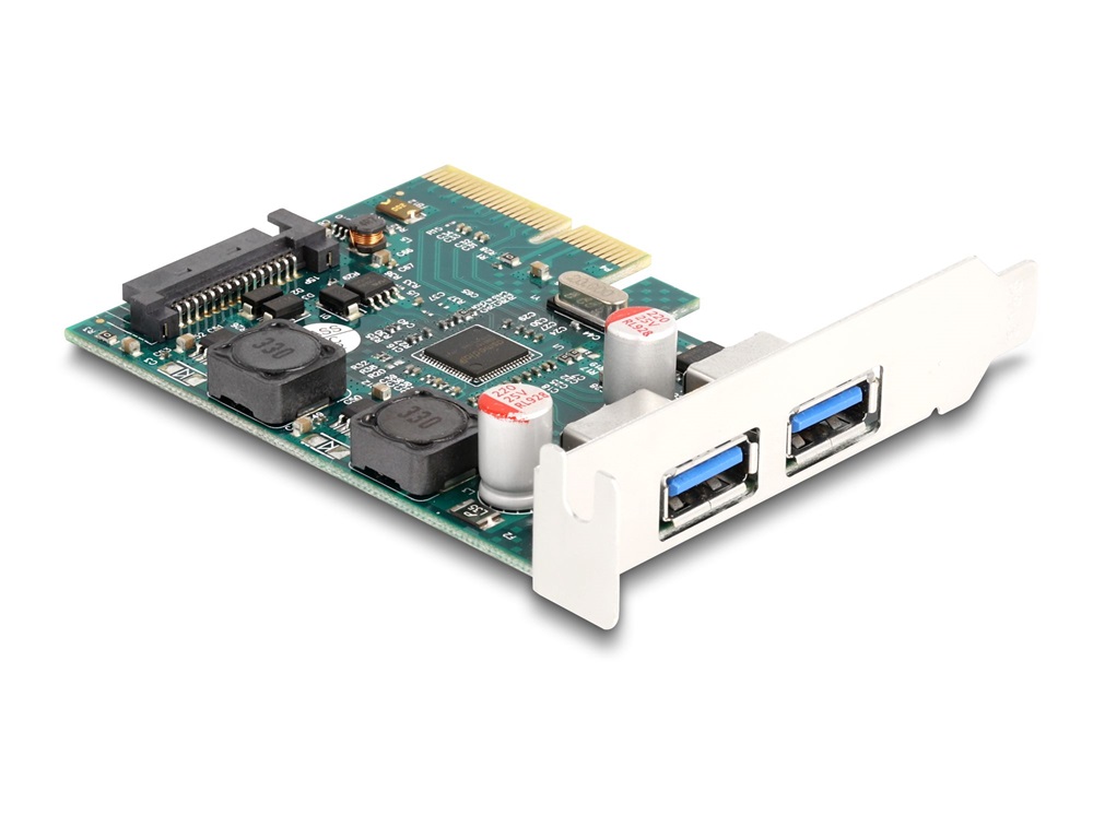 Delock 90106 2xUSB 10Gbps alacsony profil PCI Express x4 kártya